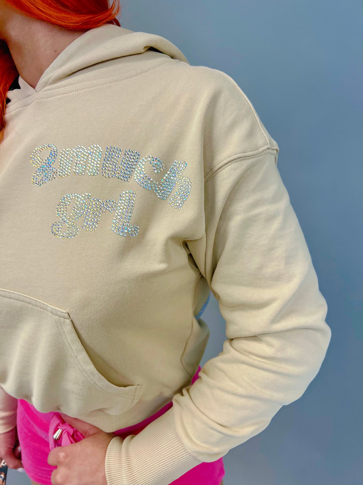 Cream Bling Hoodie
