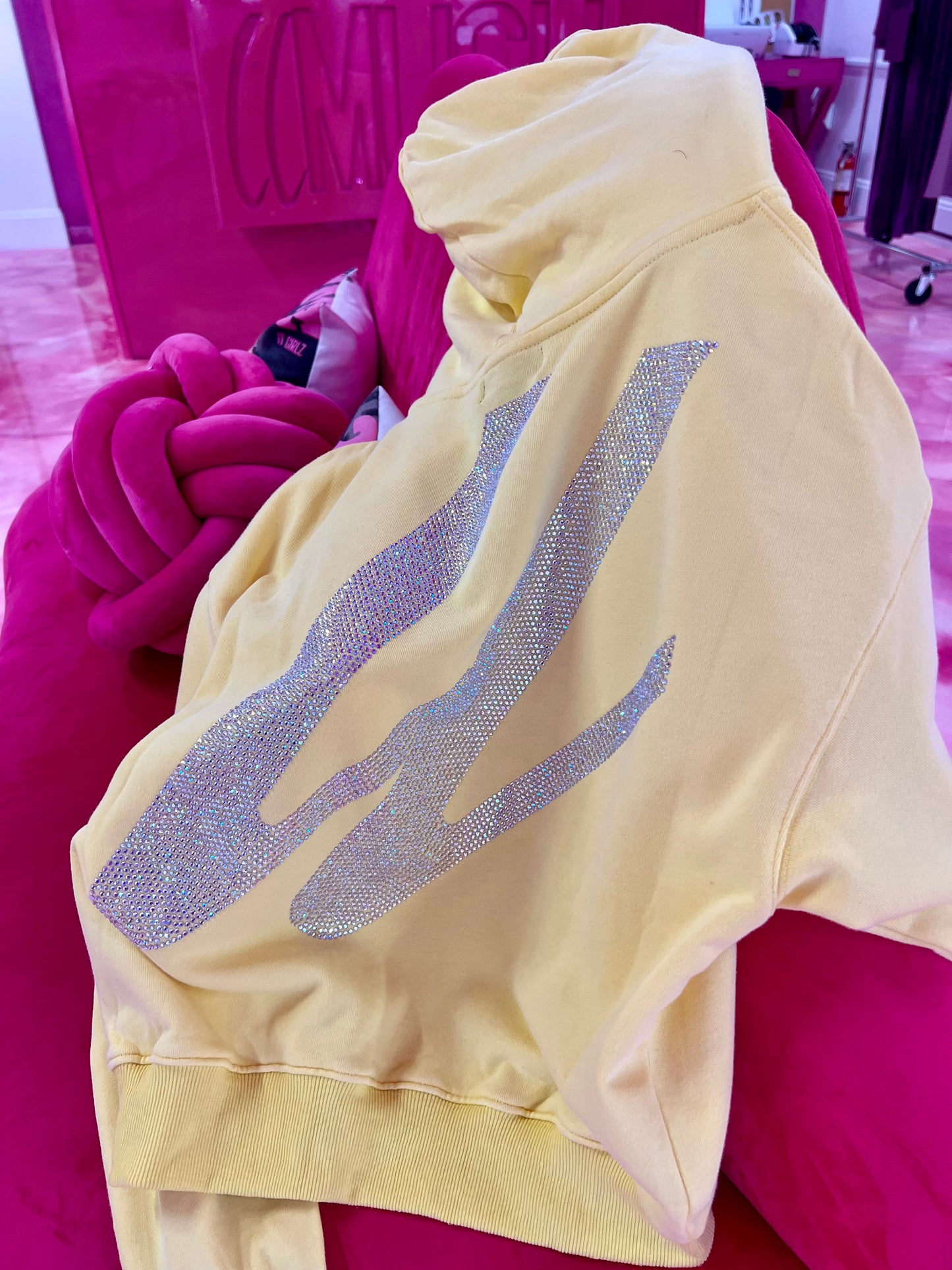 Yellow Bling Hoodie