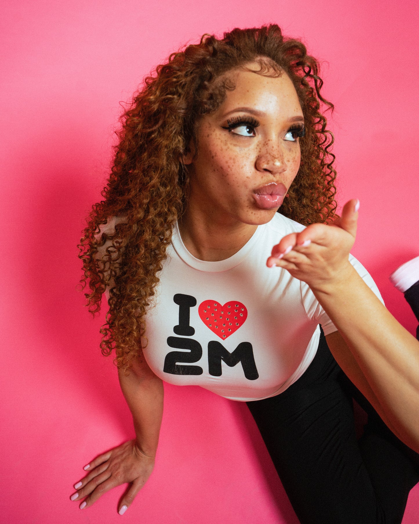 I <3 2M Vintage Baby Tee (White)