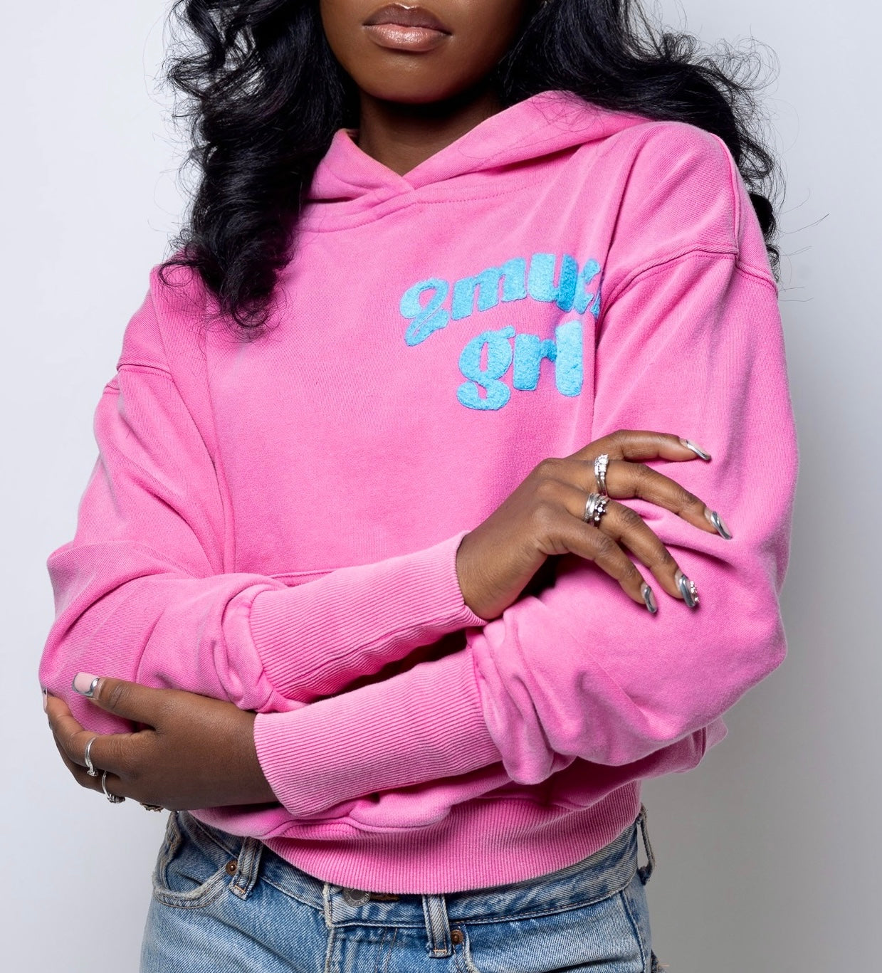 Sweet Pink Bling Hoodie